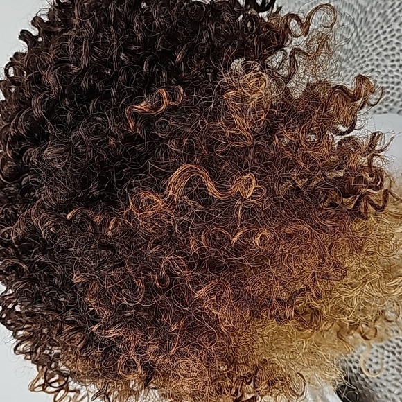 Lace Front Kinky Curly Wig Invisible L-Part Color OM701 - Picture 6 of 12